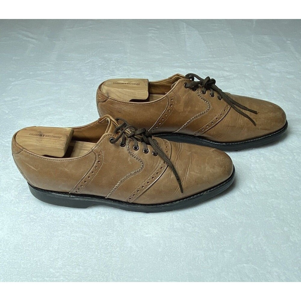 Allen Edmonds Comfort Orthotics Leather Oxfords 75365 2 Size 10 Camel EUC Shoes